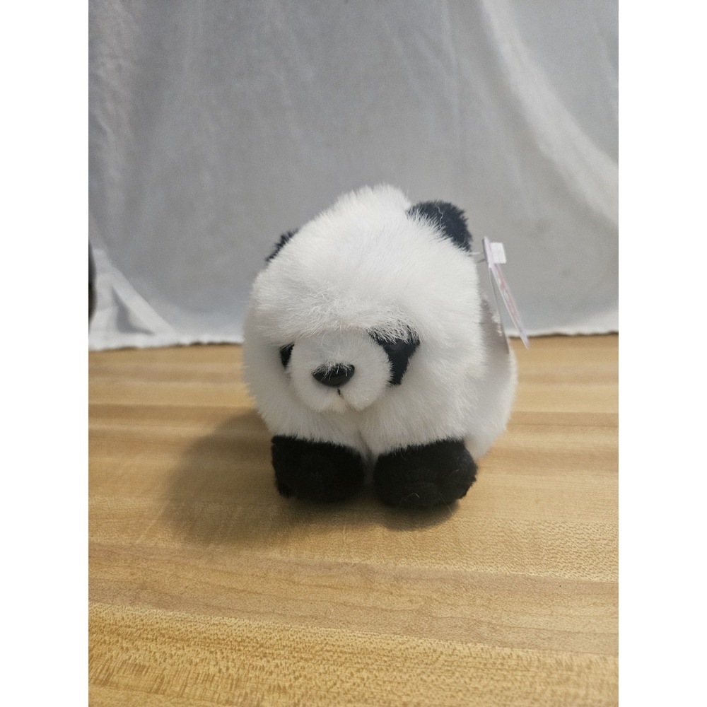 Puffkins Peter 1997 Panda Bear Mini 4 Inch Bean Bag Stuffed Toy By Swibco